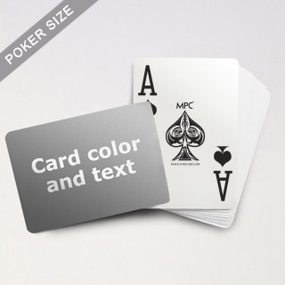 Custom Text Jumbo Index MPC Playing Cards (Landscape)