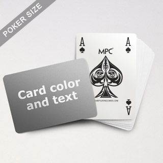 4 Index MPC Playing Cards With Custom Back (Landscape)