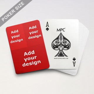 Three Collage Back MPC Custom Playing Cards