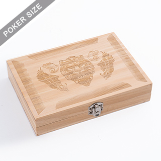 Custom Wooden Box For Double Deck - Engrave