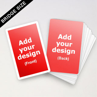 Custom Bridge Size Cards (White Border)