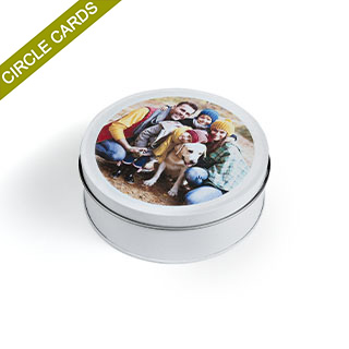 custom round tin box for 3.5