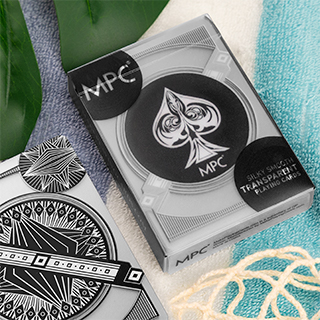 MPC Transparent Plastic Playing Cards Black Edition