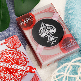 MPC Transparent Plastic Playing Cards Red Edition