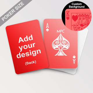 Custom Double-Sided Playing Cards (Red and White)