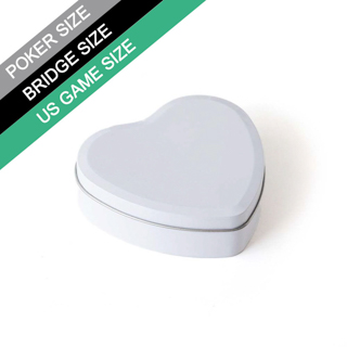 Plain Heart Shaped Tin Box